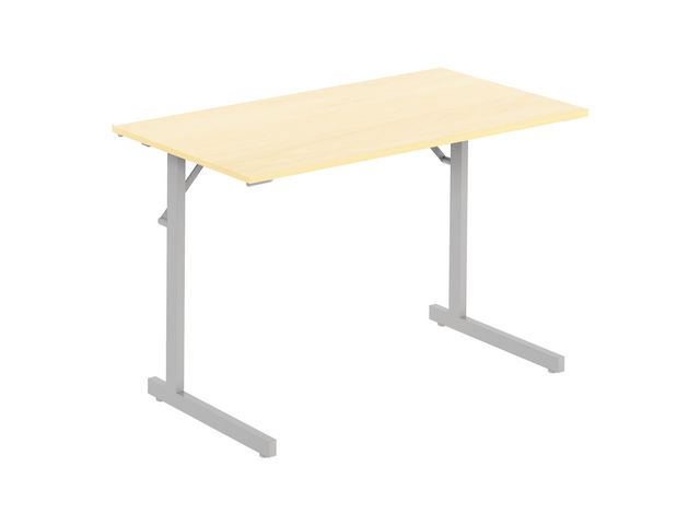 DENORD DESIGN Fällbord 1200x500x715x18 björk/silver | Kontorsmöbler och inredning - Bord och hurtsar - Fällbord | Kontorsexperten