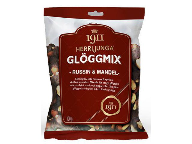 HERRLJUNGA® Glöggmix Russin & Mandel 100g | Kök och servering - Ätbart - Bars och nötter | Kontorsexperten