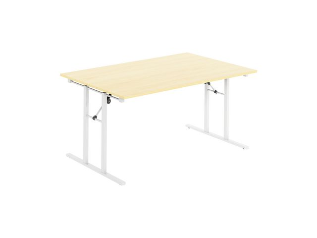 DENORD DESIGN Fällbord 1600x800x730x25 björk/vit | Kontorsmöbler och inredning - Bord och hurtsar - Fällbord | Kontorsexperten