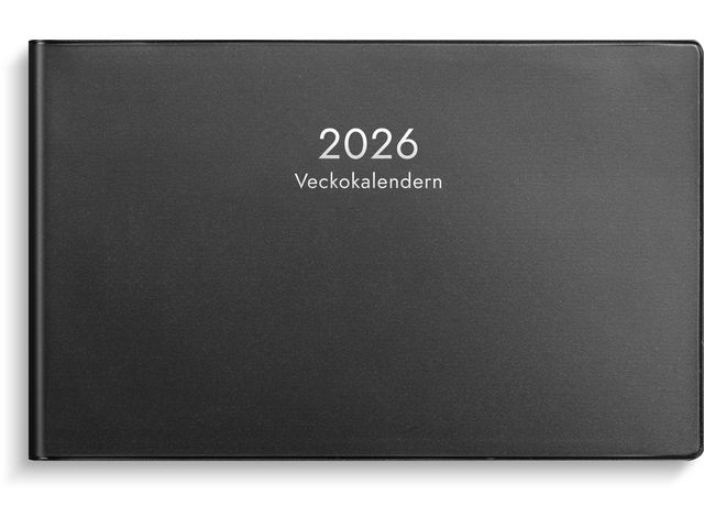 BURDE Veckokalender 2026 plast svart | Almanackor och kalendrar - Bordskalendrar och skrivunderlägg - Bordskalendrar | Kontorsexperten