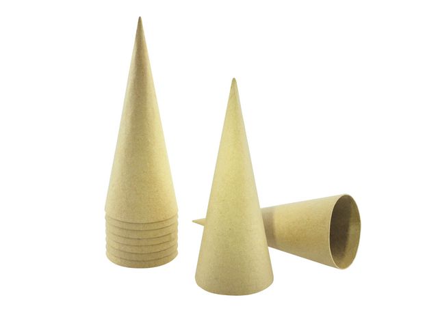 PLAYBOX Pappkoner 20cm 20/fp | Skola och förskola - Hobbymaterial - Pyssel | Kontorsexperten