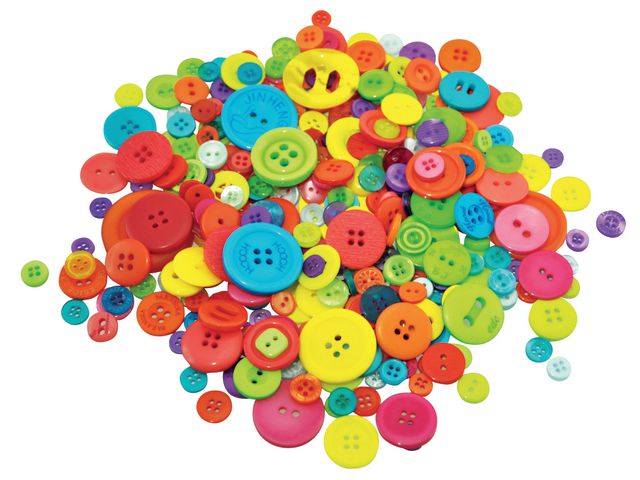 PLAYBOX Knappmix 500gr | Skola och förskola - Hobbymaterial - Pyssel | Kontorsexperten