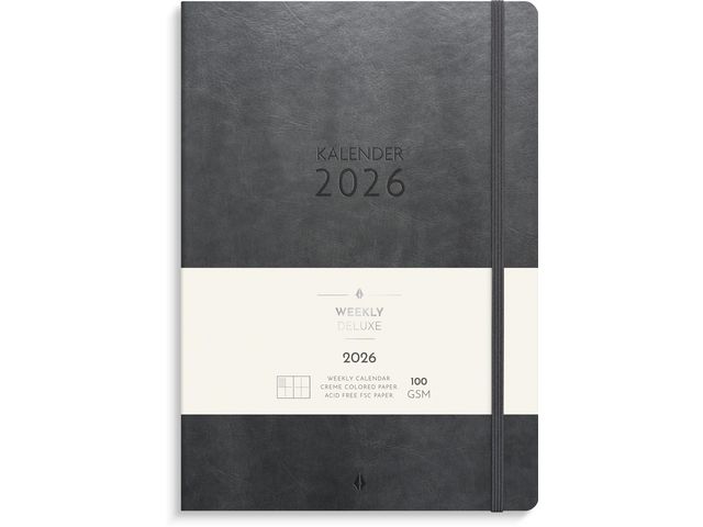 Burde Kalender Weekly Deluxe 2026 | Almanackor och kalendrar - Veckokalendrar - Weekly | Kontorsexperten