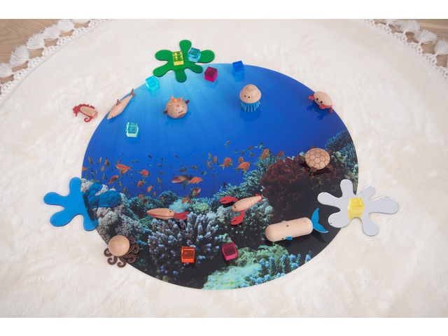 tickit® Sensoriska lekmatta till ljusbord havet | Skola och förskola - Klassrummet / Lära - Sensoriska produkter | Kontorsexperten