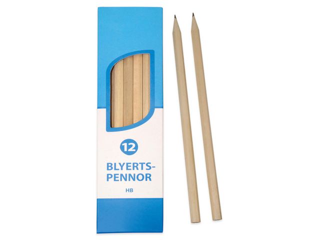 PLAYBOX Blyertspenna opolerad HB 12/fp | Skola och förskola - Pennor och tillbehör - Blyertspennor | Kontorsexperten