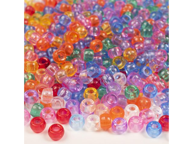 PLAYBOX Kongopärlor transparenta 1000/fp | Skola och förskola - Hobbymaterial - Pärlor | Kontorsexperten