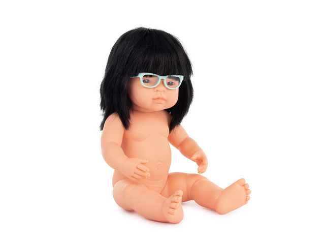 Miniland Docka med glasögon 38cm | Skola och förskola - Lekmaterial - Dockor | Kontorsexperten