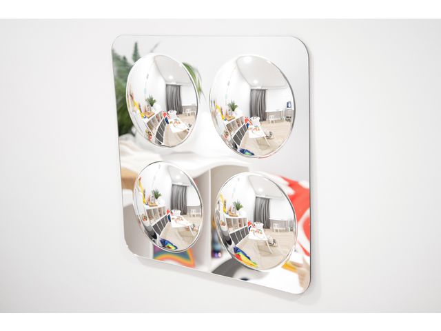 tickit® Spegel med 4 konvexa kupoler | Skolmöbler och inredning - Lekmöbler - Skärmar, speglar och teater | Kontorsexperten