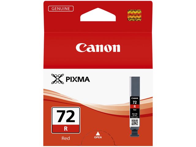 Canon Bläckpatron, PIXMA 72R, röd, singelförpackning, 6410B001 | Toner och bläck - Bläckpatroner - Bläckpatroner Canon | Kontorsexperten