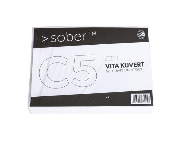 SOBER® Kuvert konsument C5 162x229mm fukthäftande 10/fp | Emballage och lagerutrustning - Kuvert och postemballage - Kuvert - C5 | Kontorsexperten