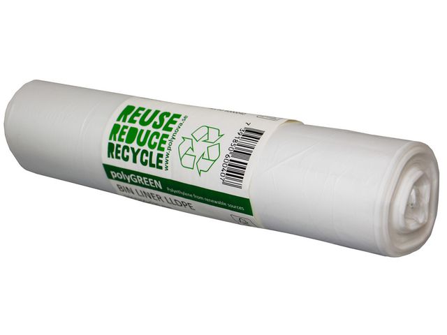 Polynova Papperskorgspåse LLD 30L 10my transparent 100/rl | Städ och hygien - Påsar och säckar - Plastsäckar | Kontorsexperten