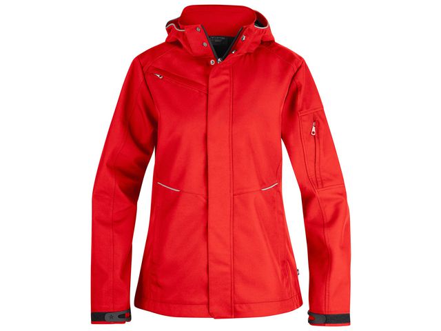 TEXSTAR Softshelljacka WJ80 dam röd 2XL | Arbetskläder - Arbetsjackor - Softshelljackor | Kontorsexperten