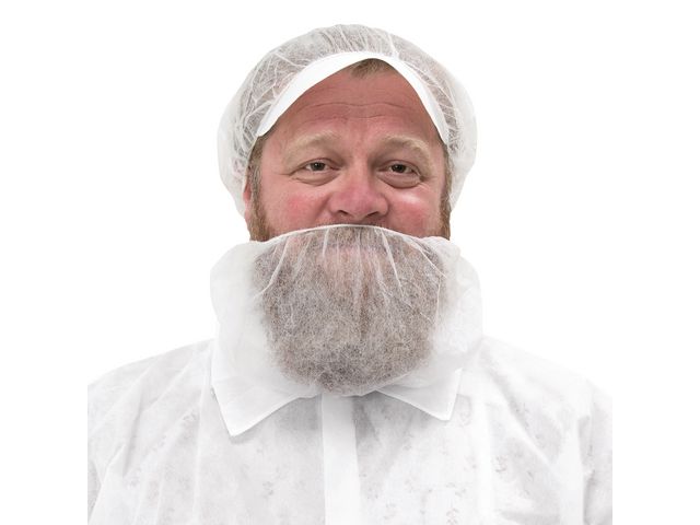 GRANBERG Skäggnät 0021 100/fp | Skyddsutrustning - Engångskläder - Hår- och skäggnät | Kontorsexperten