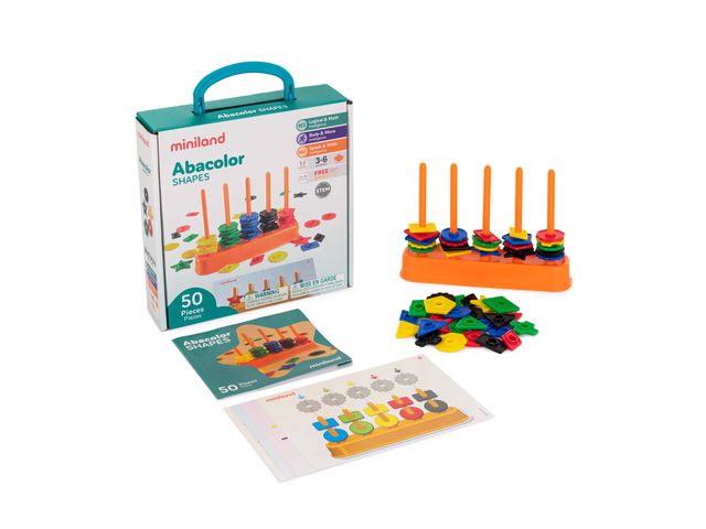 MINILAND Räkna, sortera Abacolor 50 delar | Skola och förskola - Klassrummet / Lära - Matematik | Kontorsexperten