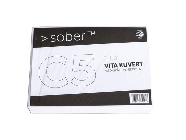SOBER® Kuvert C5 162x229mm fukthäftande 100/fp | Emballage och lagerutrustning - Kuvert och postemballage - Kuvert - C5 | Kontorsexperten