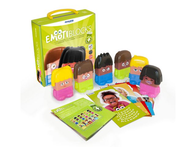 MINILAND Känslofigurer Blocks 6/fp | Skola och förskola - Lekmaterial - Lekfigurer - Övriga | Kontorsexperten