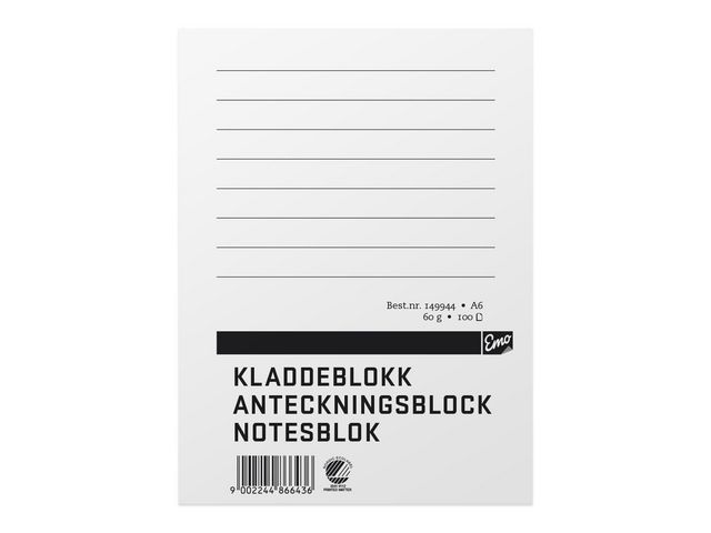 Legacy Own Brand Anteckningsblock A6 100 blad linjerat | Kontorsmaterial - Block och anteckningsböcker - Anteckningsblock | Kontorsexperten