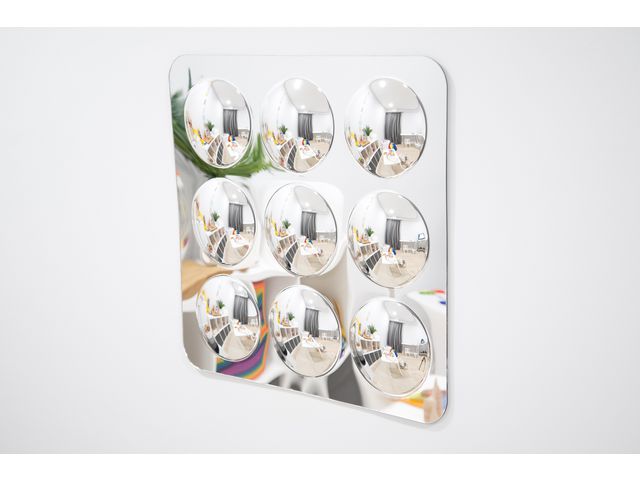 tickit® Spegel med 9 konvexa kupoler | Skolmöbler och inredning - Lekmöbler - Skärmar, speglar och teater | Kontorsexperten