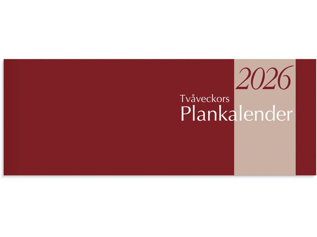 Burde Tvåveckors Plankalender 2026 | Almanackor och kalendrar - Bordskalendrar och skrivunderlägg - Bordskalendrar | Kontorsexperten