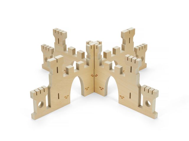 Byggset Slottet i trä | Skola och förskola - Lekmaterial - Bygglek, konstruktion och mosaik | Kontorsexperten