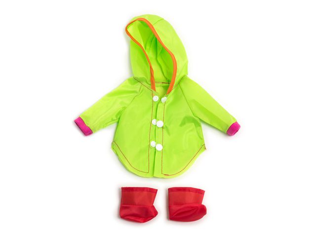 MINILAND Dockkläder regnkappa stövlar 32cm 2delar | Skola och förskola - Lekmaterial - Dockvagnar och docktillbehör | Kontorsexperten