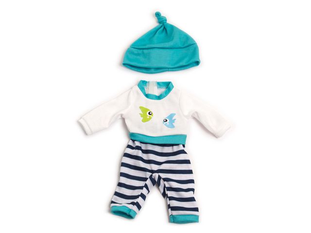 MINILAND Dockkläder pyjamas 32cm 2 delar | Skola och förskola - Lekmaterial - Dockvagnar och docktillbehör | Kontorsexperten