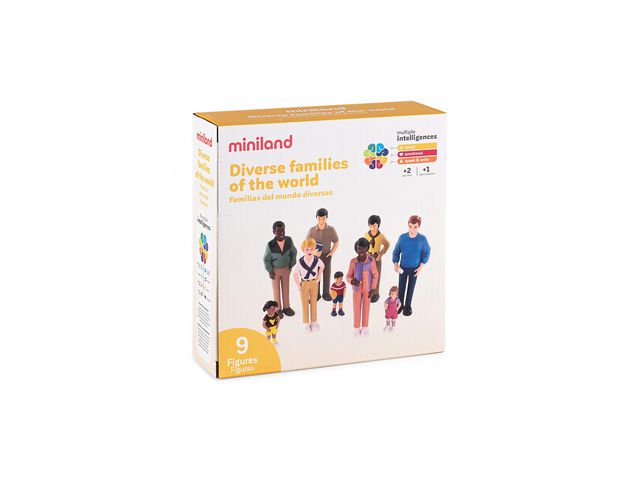 MINILAND Lekfigurer Familj modern 9/fp | Skola och förskola - Lekmaterial - Lekfigurer - Sagofigurer | Kontorsexperten