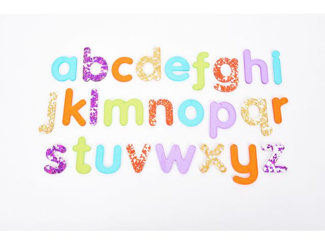tickit® Sensosriska bokstäver glitter 26/fp | Skola och förskola - Klassrummet / Lära - Sensoriska produkter | Kontorsexperten