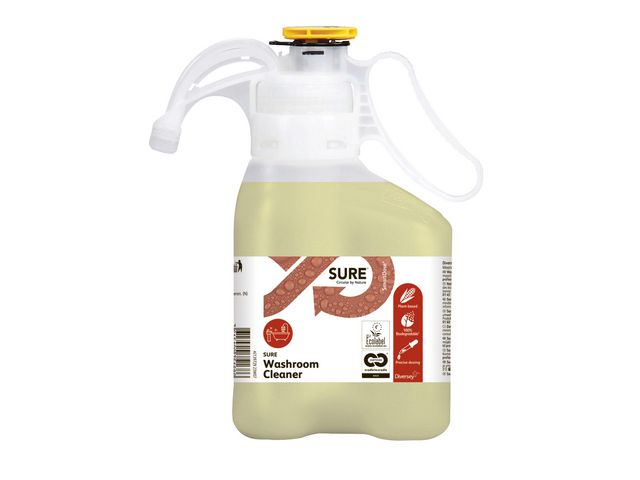 SURE® Sanitetsrent Washroom Cleaner SD 1,4L | Städ och hygien - Rengöringsmedel - Sanitetsrent | Kontorsexperten