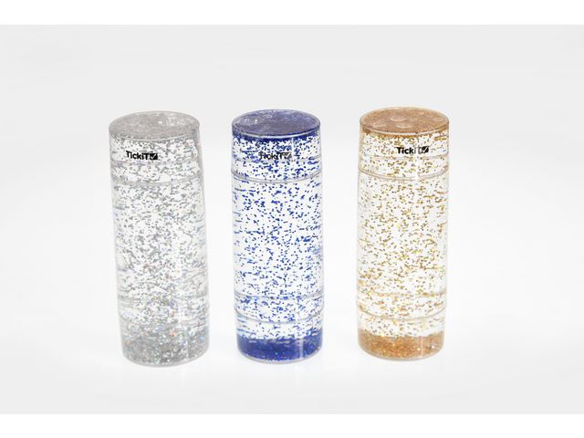 tickit® Sensorisk glitter cylindrar 3/fp | Skola och förskola - Klassrummet / Lära - Sensoriska produkter | Kontorsexperten