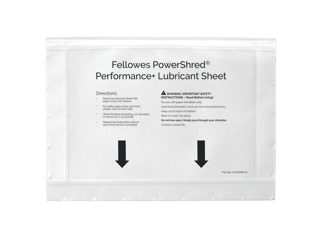 FELLOWES Oljeblad 10/fp | Kontorsmaskiner - Dokumentförstörare - Olja | Kontorsexperten