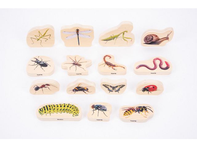 Träfigurer insekter 15/fp | Skola och förskola - Lekmaterial - Lekfigurer - Djur | Kontorsexperten