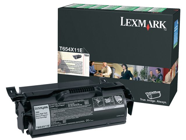 Lexmark Toner T654X11E svart | Toner och bläck - Tonerkassetter - Toner Lexmark | Kontorsexperten