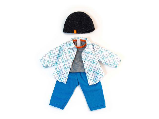 MINILAND Dockkläder byxa tröja mössa 38cm 4delar | Skola och förskola - Lekmaterial - Dockvagnar och docktillbehör | Kontorsexperten