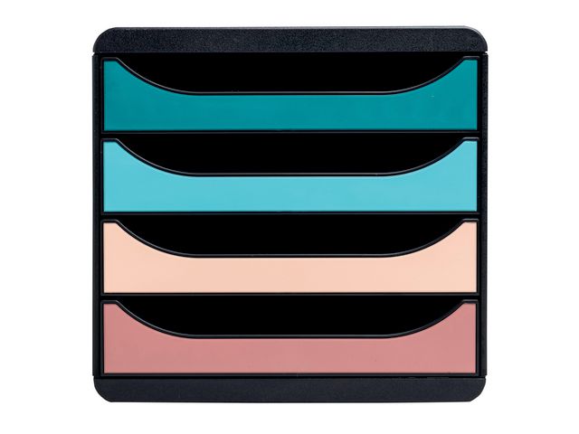 EXACOMPTA Skrivbordsbyrå Skandi 4 lådor | Kontorsmaterial - Till skrivbordet - Blankettfack och Boxar | Kontorsexperten