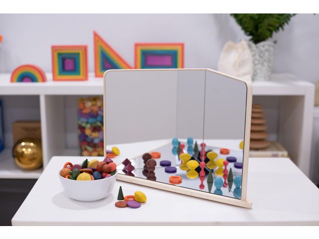 tickit® Spegel Fyrvägs | Skolmöbler och inredning - Lekmöbler - Skärmar, speglar och teater | Kontorsexperten