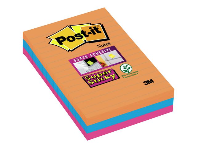 Post-it® Notes SS Bangkok 101x152mm 3/fp | Kontorsmaterial - Notes och Post-It - Notes - Extra stora | Kontorsexperten