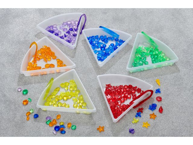 Sorteringsbrickor till ljusbord 6 delar | Skola och förskola - Klassrummet / Lära - Sensoriska produkter | Kontorsexperten