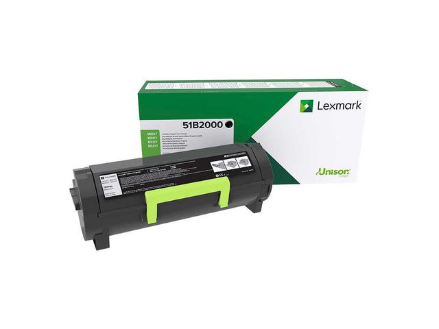 Lexmark Toner 51B2000 Svart | Toner och bläck - Tonerkassetter - Toner Lexmark | Kontorsexperten