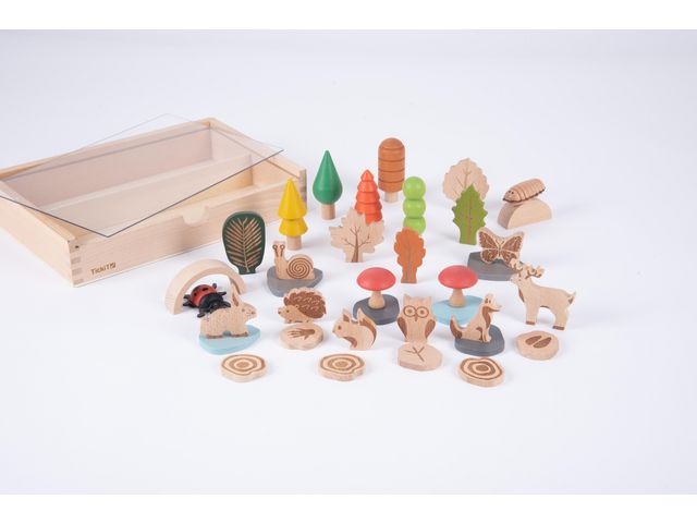 Träfigurer skog och djur 36/fp | Skola och förskola - Lekmaterial - Lekfigurer - Djur | Kontorsexperten