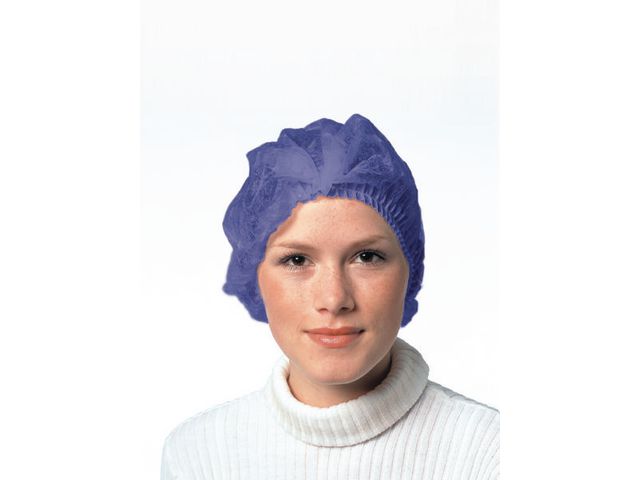 GRANBERG Hårnät 0045 blå 100/fp | Skyddsutrustning - Engångskläder - Hår- och skäggnät | Kontorsexperten