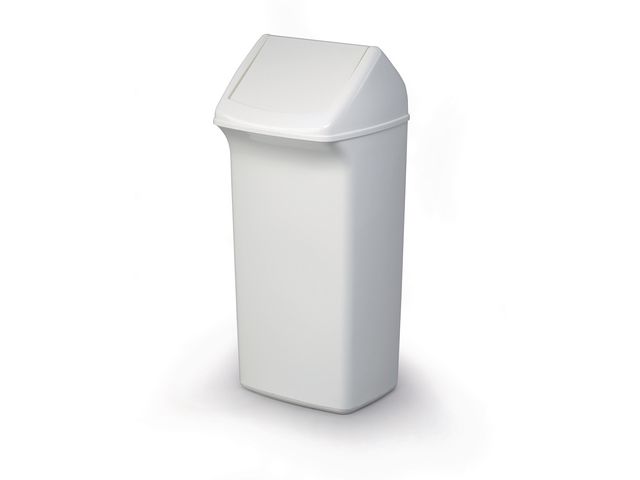 Durable Papperstunna 40 L vit | Städ och hygien - Avfallshantering och källsortering - Sortering och återvinning | Kontorsexperten