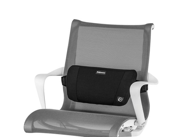 Fellowes Ryggstöd PlushTouch svart | Kontorsmöbler och inredning - Stolar och sittmöbler - Ryggstöd | Kontorsexperten