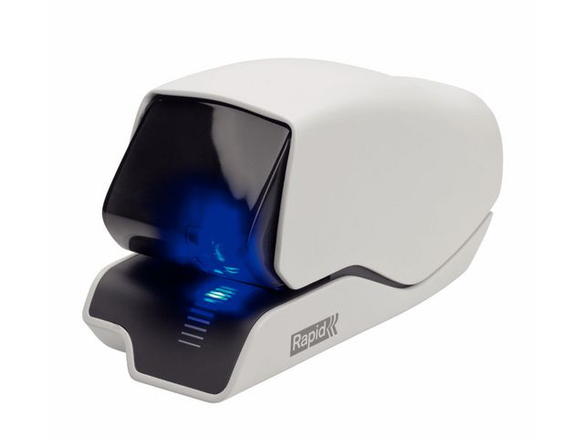 RAPID Supreme 5025e elektronisk häftapparat, ABS, vit | Kontorsmaterial - Till skrivbordet - Häftapparater - El | Kontorsexperten