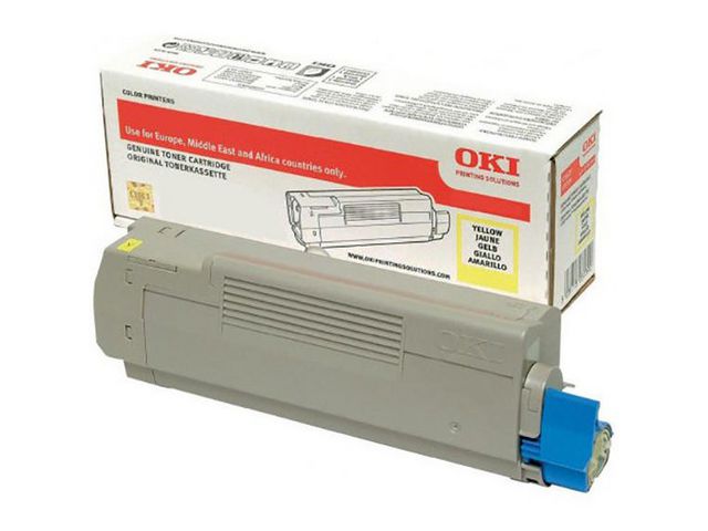 OKI Toner 46471101 Gul | Toner och bläck - Tonerkassetter - Toner OKI | Kontorsexperten