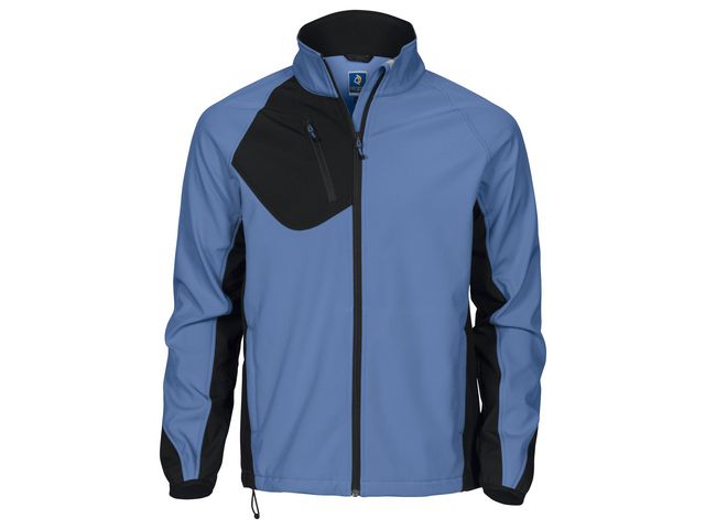 PROJOB Softshelljacka herr 2422 blå L | Arbetskläder - Arbetsjackor - Softshelljackor | Kontorsexperten