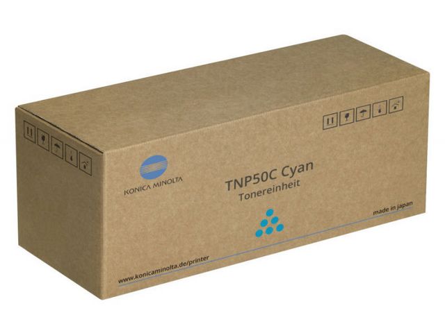 Konica Minolta Toner, TNP-50C, cyan, A0X5454 | Toner och bläck - Tonerkassetter - Toner Konica Minolta | Kontorsexperten