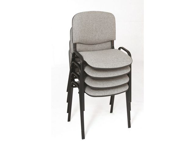 Stol Barcelona, sitthöjd 47 cm, Grå 4/fp | Kontorsmöbler och inredning - Stolar och sittmöbler - Konferensstolar | Kontorsexperten