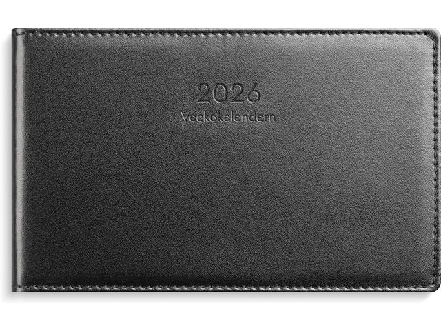 Burde Veckokalender 2026 skinn svart | Almanackor och kalendrar - Bordskalendrar och skrivunderlägg - Bordskalendrar | Kontorsexperten