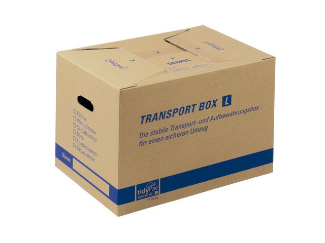 tidyPac Flyttlåda TIDYPAC 500x350x355mm | Emballage och lagerutrustning - Lådor och well - Flyttlådor | Kontorsexperten